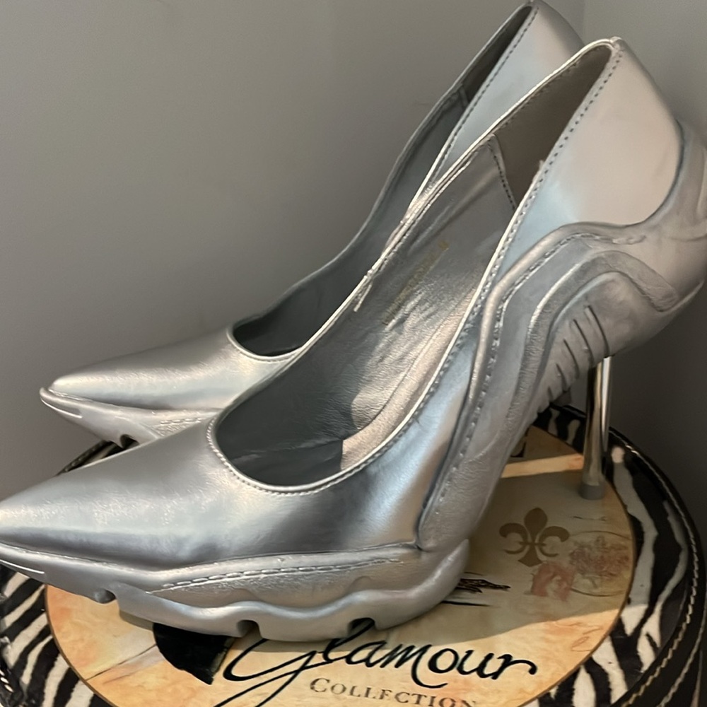 Silver Pumps - image 2
